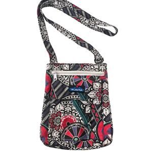 Kavu Keeper Crossbody Purse Hodgepodge Cotton Canvas Bag Hippie Gorpcore Casual